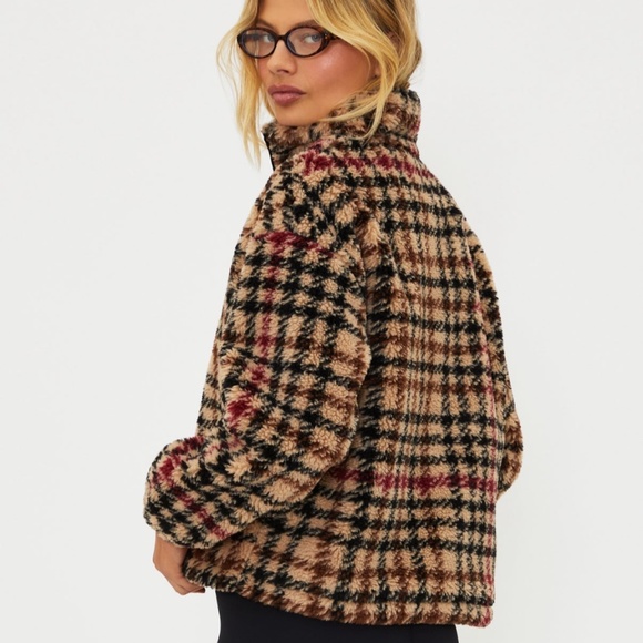 Beach Riot-Leona Sherpa- midnight houndstooth - Picture 2 of 2